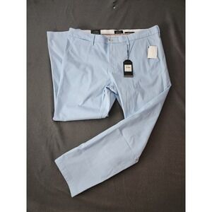 Ben‎ Sherman Pants Mens 38x32 Straight Fit Cerulean Blue Chino Casual Trousers